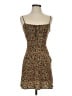 Réalisation 100% Silk Floral Brown Cocktail Dress Size XS - photo 1