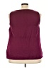 Avenue 100% Polyester Burgundy Sleeveless Blouse Size 22 - 24 Plus - photo 2