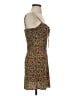 Réalisation 100% Silk Floral Brown Cocktail Dress Size XS - photo 4
