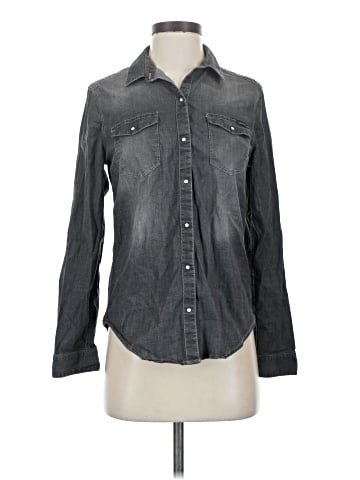 CALVIN KLEIN JEANS Long Sleeve Button-Down Shirt (view 1)