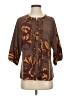 Tinley Road Brown 3/4 Sleeve Blouse Size S - photo 1