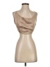 Indah 100% Viscose Tan Sleeveless Blouse Size S - photo 1