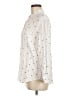 Rails 100% Rayon Hearts Ivory Long Sleeve Button-Down Shirt Size M - photo 5