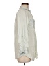 LUXE 100% Tencel Lyocell Silver Long Sleeve Button-Down Shirt Size M - photo 4