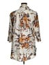 Shein Floral Gray 3/4 Sleeve Blouse Size XL - photo 2