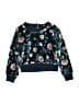 Truly Me Floral Blue Pullover Sweater Size 4 - photo 1