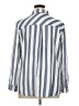 P.S. Kate Stripes Blue Long Sleeve Button-Down Shirt Size 1X - photo 2