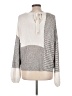 Blu Pepper Color Block Silver Pullover Sweater Size L - photo 2