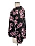 CeCe 100% Polyester Floral Black Long Sleeve Blouse Size M - photo 5