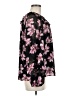 CeCe 100% Polyester Floral Black Long Sleeve Blouse Size M - photo 4