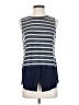 Sanctuary Blue Sleeveless T-Shirt Size S - photo 1