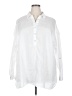 Unbranded White Long Sleeve Button-Down Shirt Size XXL (estimated) - photo 1