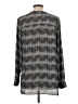 14th & Union 100% Polyester Gray Long Sleeve Blouse Size L - photo 2