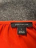 Ann Taylor 100% Polyester Orange Short Sleeve Blouse Size L - photo 7