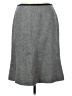 Petite Sophisticate Solid Gray Wool Skirt Size 4 - photo 1