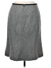 Petite Sophisticate Solid Gray Wool Skirt Size 4 - photo 2