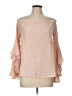 Chelsea28 100% Polyester Pink 3/4 Sleeve Blouse Size L - photo 1