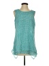 Fever 100% Polyester Teal Sleeveless Blouse Size S - photo 1