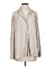 VICI 100% Polyester Stripes Ivory Long Sleeve Blouse Size S - photo 1