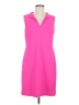 Elle Solid Pink Casual Dress Size M - photo 1