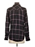 Rails 100% Rayon Plaid Black Long Sleeve Button-Down Shirt Size XS - photo 2