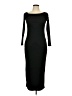 Shein Solid Black Casual Dress Size L - photo 1