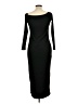 Shein Solid Black Casual Dress Size L - photo 2