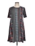 BCBGeneration Print Gray Casual Dress Size L - photo 1