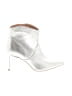 Express Metallic Silver Ankle Boots Size 9 1/2 - photo 1