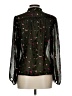 I Love H81 100% Polyester Black Long Sleeve Blouse Size L - photo 2