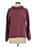 Como Blu 100% Polyester Solid Burgundy Turtleneck Sweater Size L - photo 1