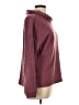 Como Blu 100% Polyester Solid Burgundy Turtleneck Sweater Size L - photo 4