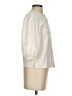 S'edge 100% Cotton Metallic Ivory 3/4 Sleeve Blouse Size S - photo 4