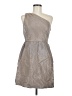 J.Crew 100% Silk Metallic Gray Cocktail Dress Size 6 - photo 1