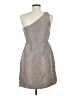 J.Crew 100% Silk Metallic Gray Cocktail Dress Size 6 - photo 2