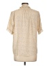 Fun2Fun Tan Short Sleeve Blouse Size L - photo 2
