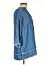 AP.NY Blue 3/4 Sleeve Blouse Size S - photo 4