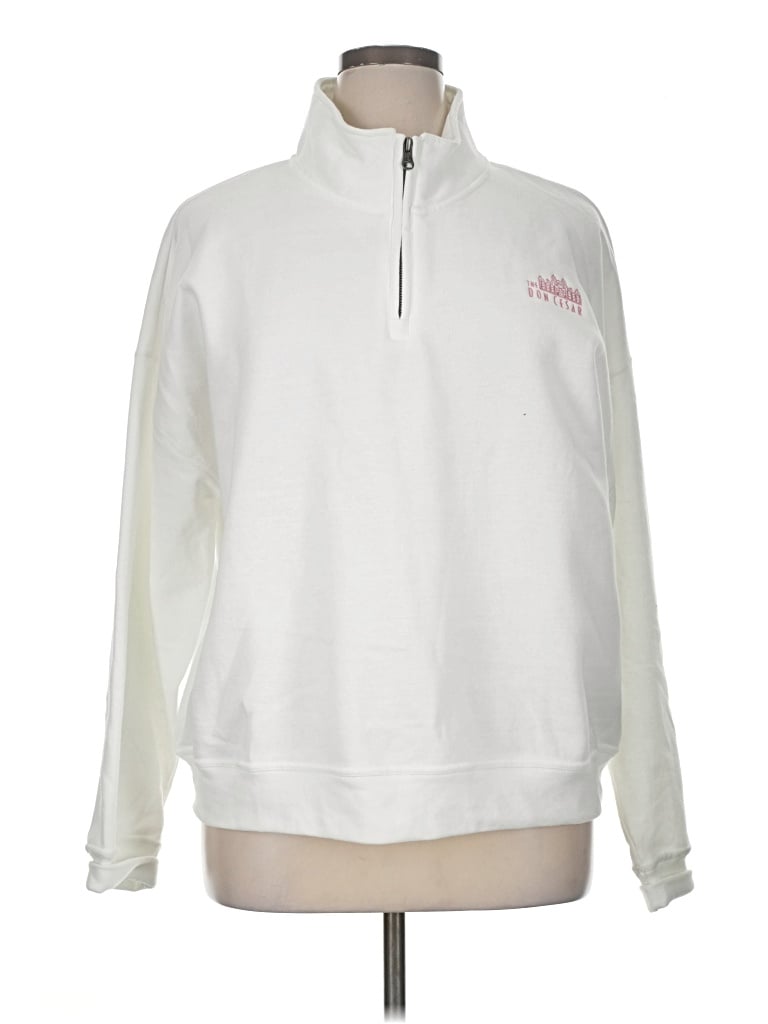 Pre-owned Champion Fleece Jacket In White