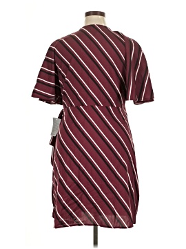 strapless open back dress Latte Short Dress with Open Back and Button Details
