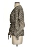 Miami 100% Polyester Gray 3/4 Sleeve Blouse Size S - photo 5