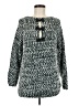 Shein 100% Acrylic Tweed Green Pullover Sweater Size 6 - photo 1
