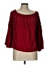 Unbranded Burgundy 3/4 Sleeve Blouse Size L (estimated) - photo 1