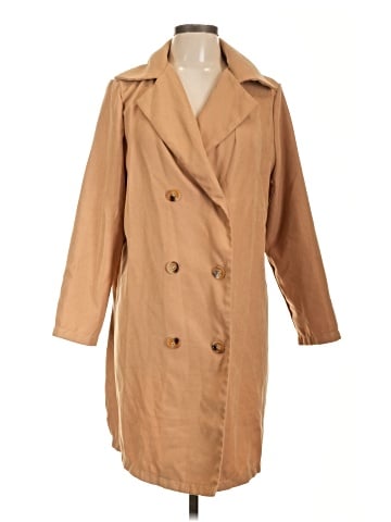 Shein Curve Trenchcoat (view 1)