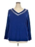 Carolyn Taylor Blue Pullover Sweater Size 2X - photo 1