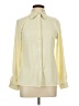 NY Collection Polka Dots Yellow Long Sleeve Blouse Size L - photo 1