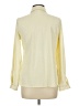NY Collection Polka Dots Yellow Long Sleeve Blouse Size L - photo 2