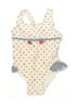 Little Me 100% Polyester Hearts Ivory One Piece Swimsuit 12-18 MO / 18 MO - photo 1