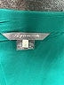 Tegan 100% Silk Teal Long Sleeve Silk Top Size 2 - photo 7