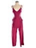L'Agence 100% Elastane Solid Burgundy Jumpsuit Size XS (0) - photo 1