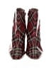 Betsey Johnson Plaid Burgundy Red Boots Size 6 - photo 2